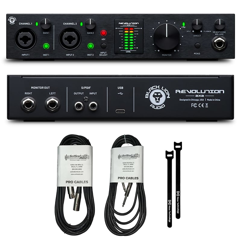 New Black Lion Audio Revolution 2x2 USB-C 2-Channel Portable Recording Audio Interface image 1