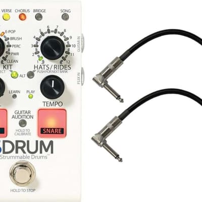 Digitech SDRUM Strummable Drums Automatic Drummer Pedal Bundle w