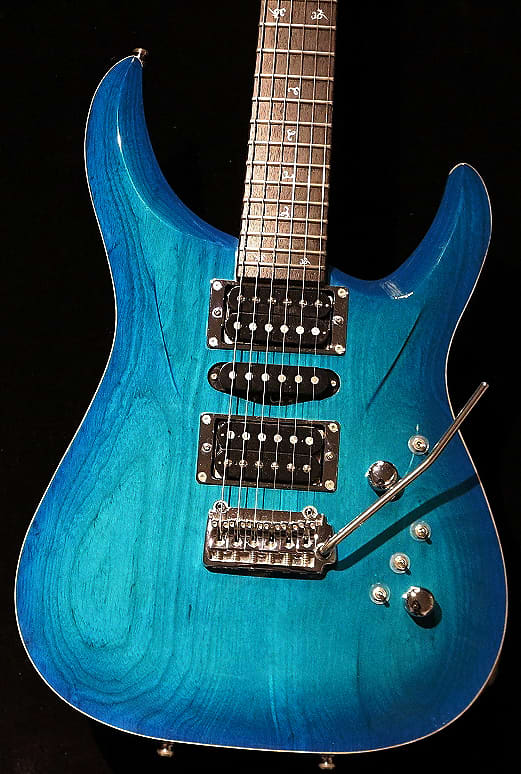 G-Life Guitars DSG Life-Ash Deep Royal Blue Turquoise[USED][Made in Japan]