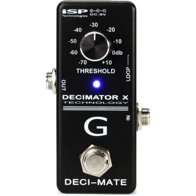 ISP Technologies DECI-MATE G Micro Decimator Noisegate Guitar Effects Pedal for sale