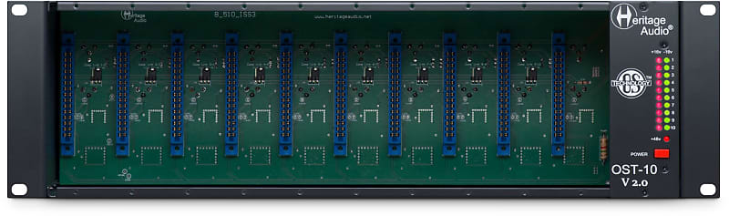 Heritage Audio OST-10 V2.0 500 Series - 10 Slot Rack with OS Tech image 1