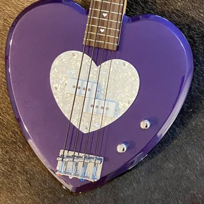 Daisy Rock Heartbreaker Bass 💜 Purple with Matching Soft Case | Reverb