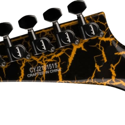 JACKSON Soloist SL3X DX Yellow Crackle - chitarra elettrica con tremolo Floyd Rose image 5