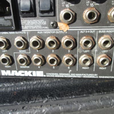 VINTAGE '90s Mackie CR1604-VLZ 16-Channel Mic / Line Mixer POWERS UP. UNTESTED image 10