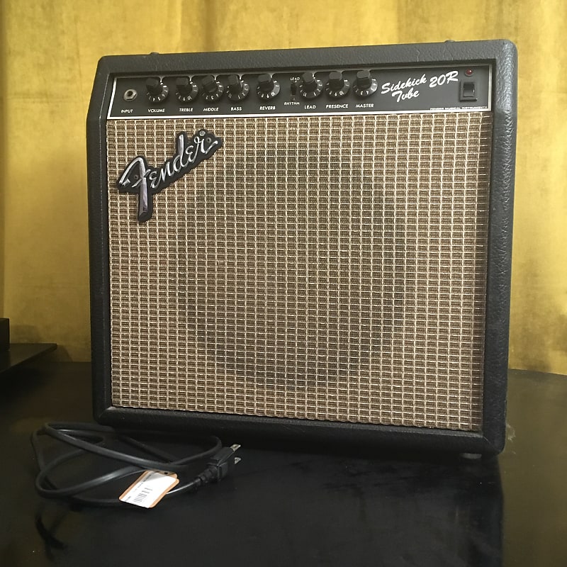 Vintage Rare Fender Sidekick Tube 20R 1980s Black Tolex | Reverb UK