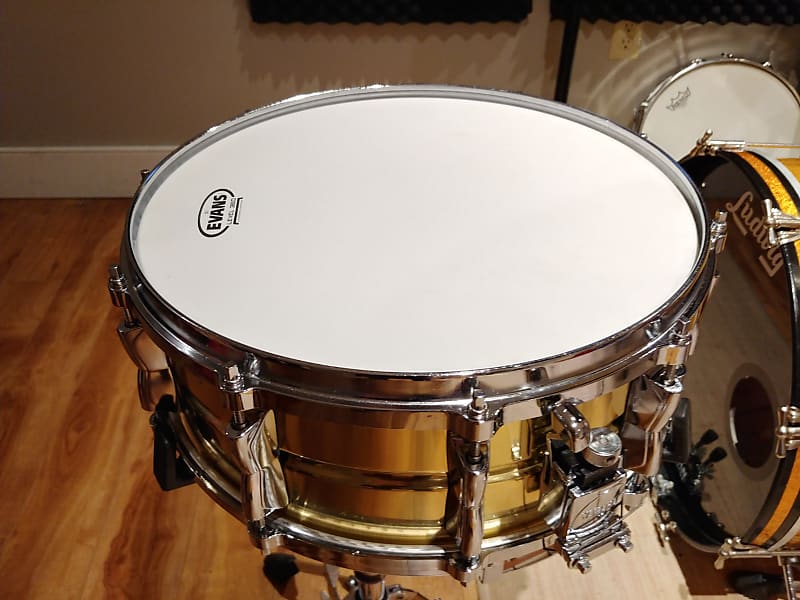 Yamaha SD4105 seamless brass snare drum