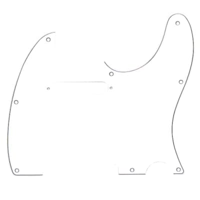 Fender Pickguard Telecaster  8-Hole Mount White 3-Ply image 1