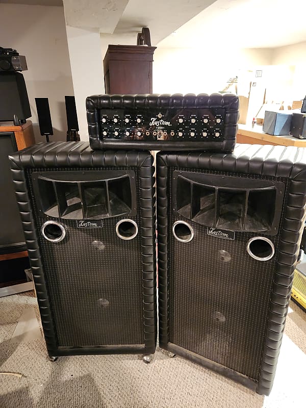 Vintage Kustom Tuck n Roll Complete PA System | Reverb