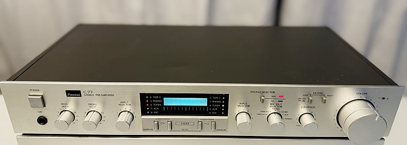 Vintage Sansui ⚡C-77 Pre Amp & B-77 Power Amplifier (60 WPC