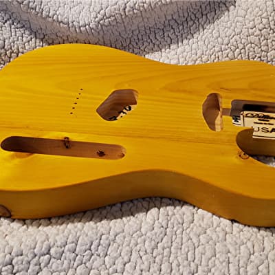 USA hand made Butterscotch body. Nitro finish .Made for a Tele neck. 3.3 Lbs. image 4