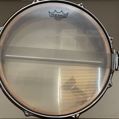 1960's Premier 2001 5.5x14 Mahogany Snare Drum Original Red Black Green Duroplastic 2000 image 18
