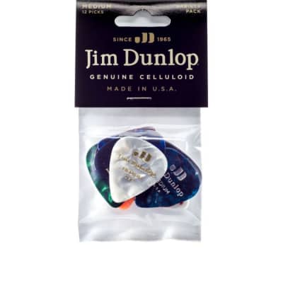 Dunlop 12 Meduim Guitar Picks Assorted Colors In A Single Pack image 3