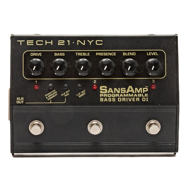 Tech 21 - Sans Amp - Programmable Bass Driver DI Pedal - x6979