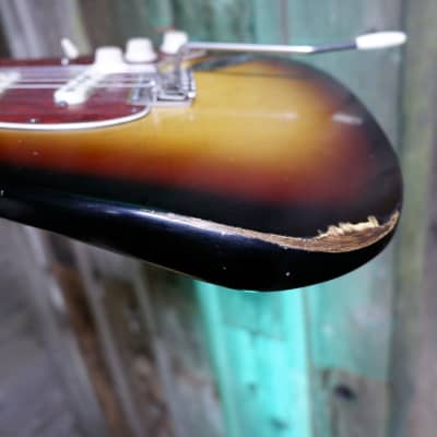 Keith Holland Custom S-ANS #1327 - Nitro 3-Tone Sunburst image 14