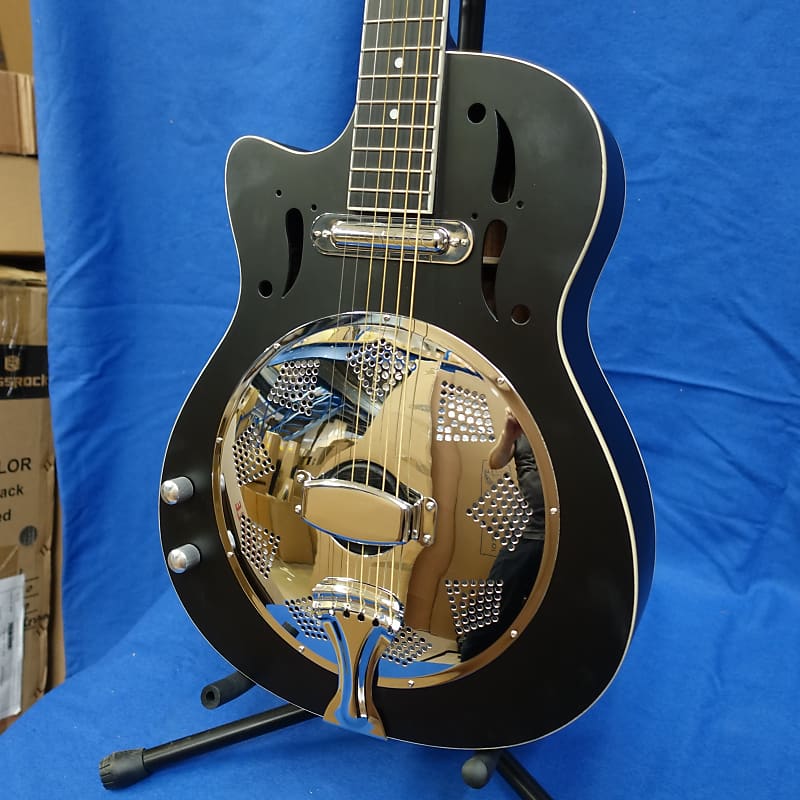 Ozark Resonator Guitar Left Handed Wooden Body, Cutaway Reverb