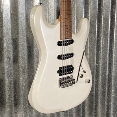 Musi Capricorn Fusion HSS Superstrat Pearl White Guitar #0183 Used image 5