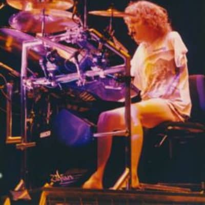Simmons Rick Allen's Def Leppard, Hysteria Tour, Drum Set and Rack 1986-1987 - Black/Silver image 7