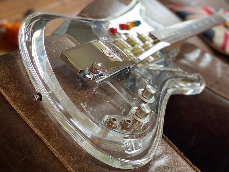 レア！テスコ Spectrum 5 Reissue Clear Acrylic Teisco Spectrum 5 Clear Acrylic | The Music Zoo