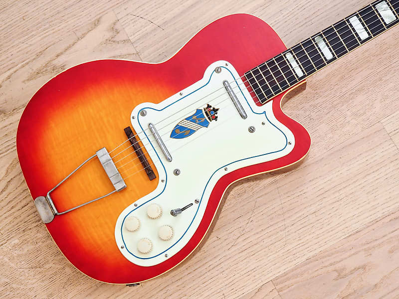 1955 Kay Thin Twin K161 Jimmy Reed Sunburst Vintage Electric