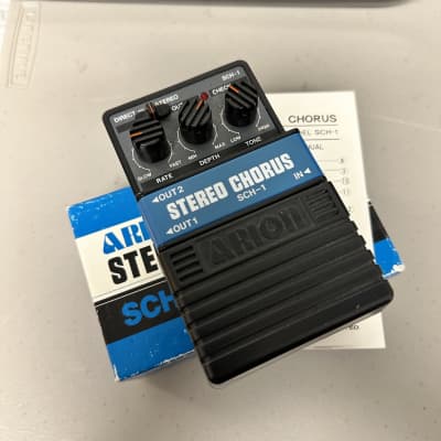 Arion SCH-1 Stereo Chorus Effect Pedal MIJ Vintage 1980s Japan with Box & Manual for sale