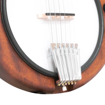 Gold Tone EB-6 Solidbody Mahogany Top 6-String Electric Banjitar with Gig Bag image 5