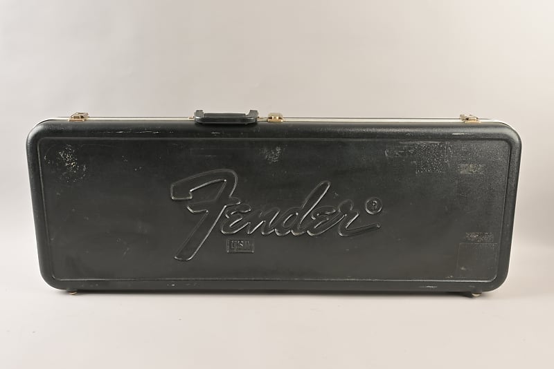 Vintage 1977 1978 1979 1980 1981 Fender Stratocaster Telecaster Molded Plastic Guitar Black CASE USA 1970s image 1