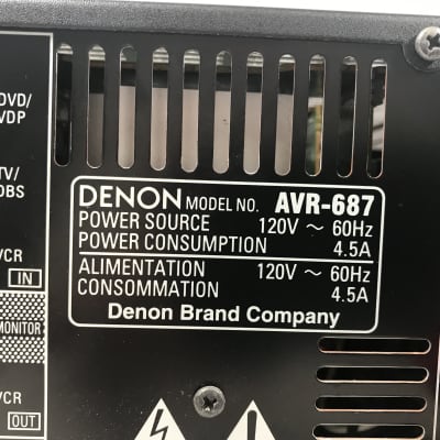 Denon AVR 687 7.1 Channel 770 Watt AV Receiver image 6