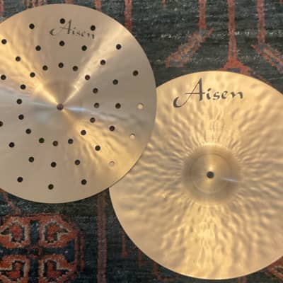 (MINT) Aisen 14” Traditional Hi-Hat Cymbals, Pair (w/ Holy Top Cymbal) image 8