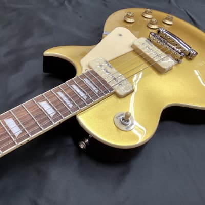 Vintage V100GT ReIssued Electric Guitar/Gold Top | Reverb