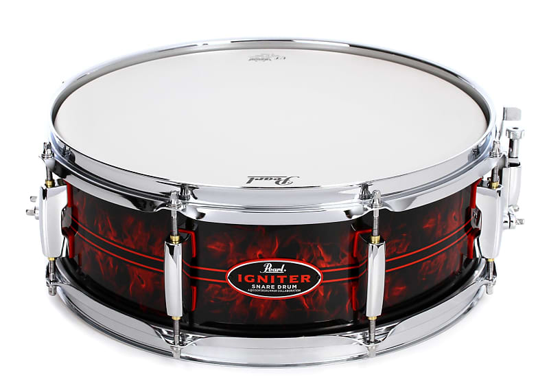 Pearl Casey Cooper Signature Igniter Snare Drum - 5 x 14-inch - Red/Black image 1