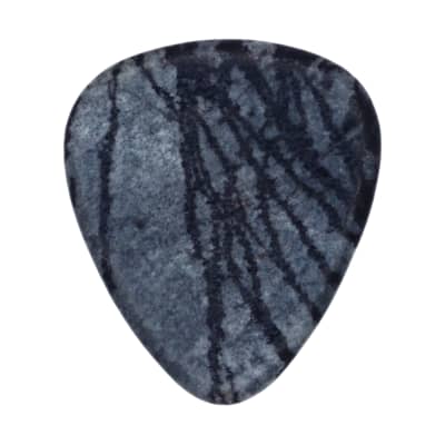 Spiderweb Jasper Stone Guitar Or Bass Pick - 3.0 mm Ultra Heavy Gauge - 351 Shape - Specialty Handmade Gemstone Exotic Plectrum - 12 Pack New image 1