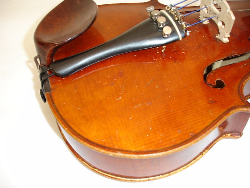 Vintage Joseph Guarnerius Copy 4/4 Violin w/ Carved Head Scroll