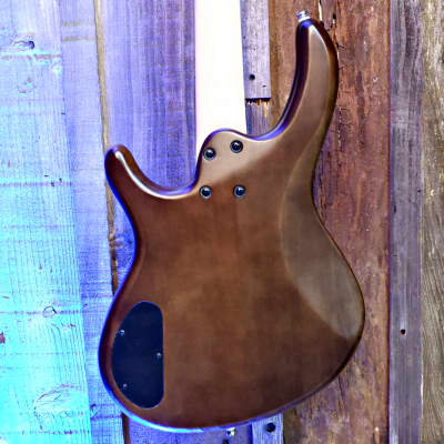 Cort Action PJ OPW 4-String Bass Open Pore Walnut image 4