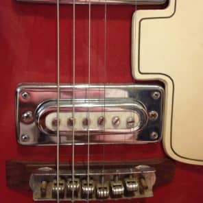 Sekova Semi Hollow Mid 60s Red Burst Electric Guitar image 2