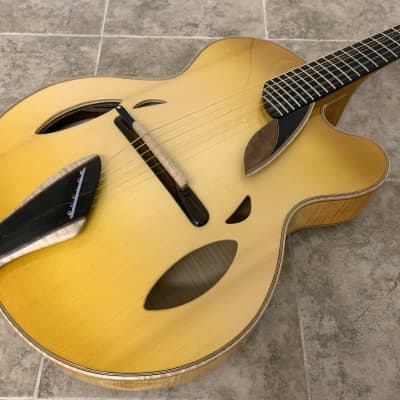 2013 Mirabella Trapdoor model "Bourbon on the Rocks" Acoustic Archtop image 4