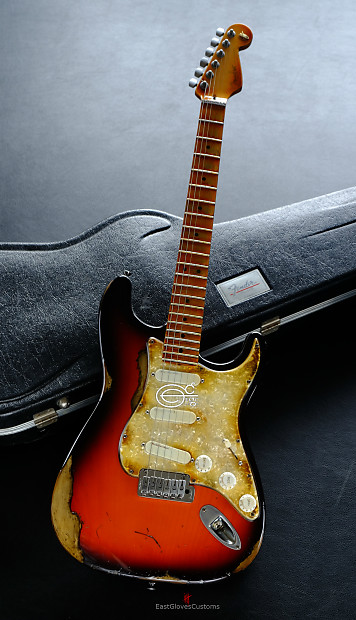 Fender Stratocaster American Plus Sunburst Floyd Rose Bridge Maple Heavy Aged Relic (Rare) image 1