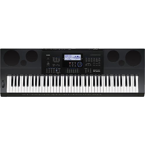 Casio - WK-6600 - Workstation Keyboard with Sequencer and Mixer - 76-Key - Black image 1