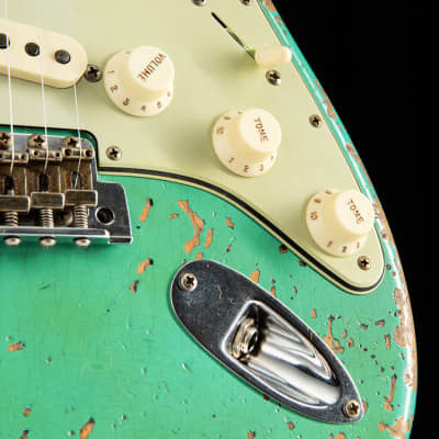 Fender Custom Shop 1960 Dual Mag II Stratocaster Super Heavy Relic Aged Seafoam Green Limited Edition image 6