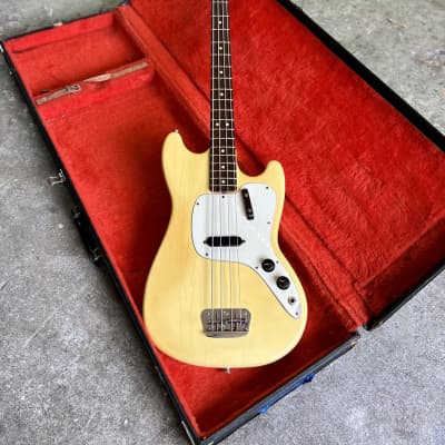 Fender Musicmaster Bass 1972 - Olympic white original vintage USA 