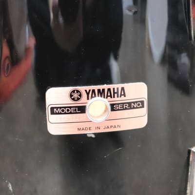Yamaha 10x12 Stage Series Tom Drum MIJ 1980's Black image 2