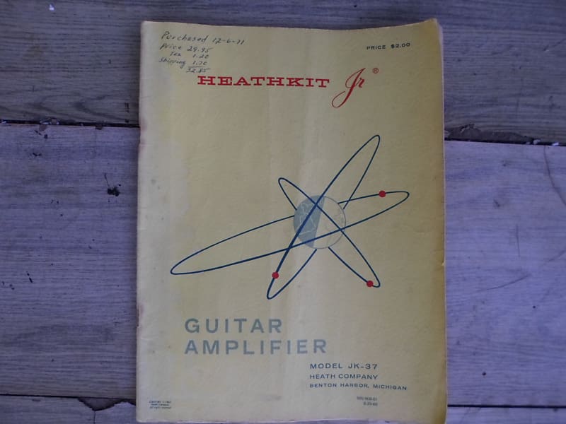 Heathkit Rare Guitar Amplifier Manual 1971 image 1
