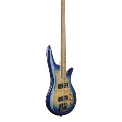 Jackson JS Series Spectra Bass JS3Q Quilt Top Amber Blue Burst image 8