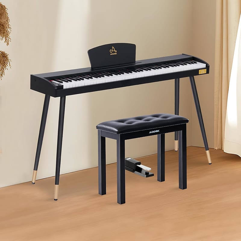 Donner Piano Bench with Storage with High-Density Sponges Pad
