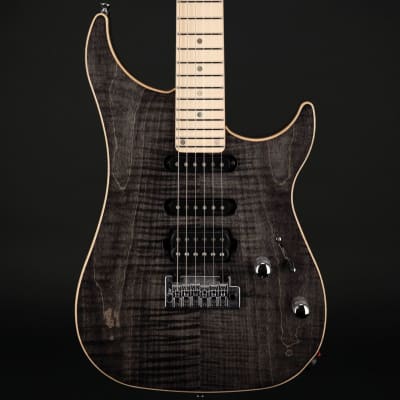 Vigier Excalibur Ultra Blues HSS, Maple in Black Diamond with Case #180234 image 1