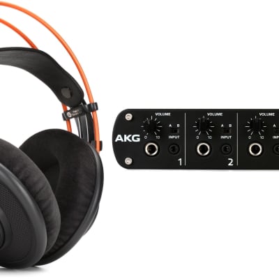 AKG K712 Pro Open-back Mastering and Reference Headphones  Bundle with AKG HP4E 4-channel Headphone Amplifier image 1