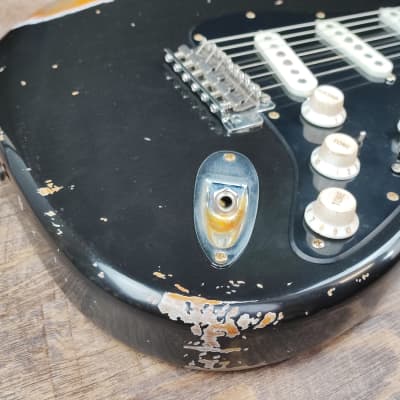 MyDream Partcaster Custom Built - Gilmour Black Strat Tribute image 4