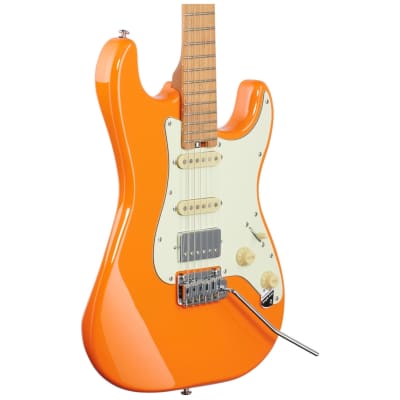 Schecter Nick Johnston Traditional HSS Electric Guitar, Atomic Orange image 3