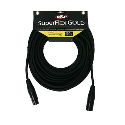Elite Core SuperFlex Gold SFM-100 Premium Microphone Cable, 100-Feet image 1