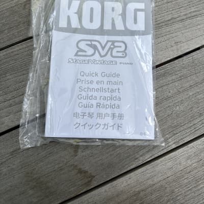 KORG SV2 2018 - PAPER MANUAL