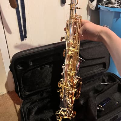 Jupiter JAS110 Eb Intermediate Alto Saxophone Silver/Gold image 19